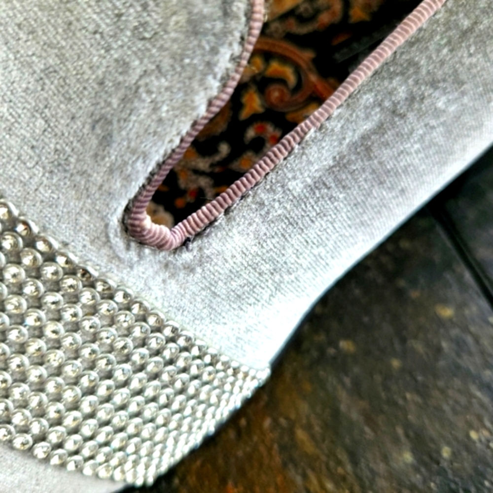 After Midnight Men's Gray Encrusted Lined Formal Hard Bottom Slip On Shoes - Picture 14 of 16